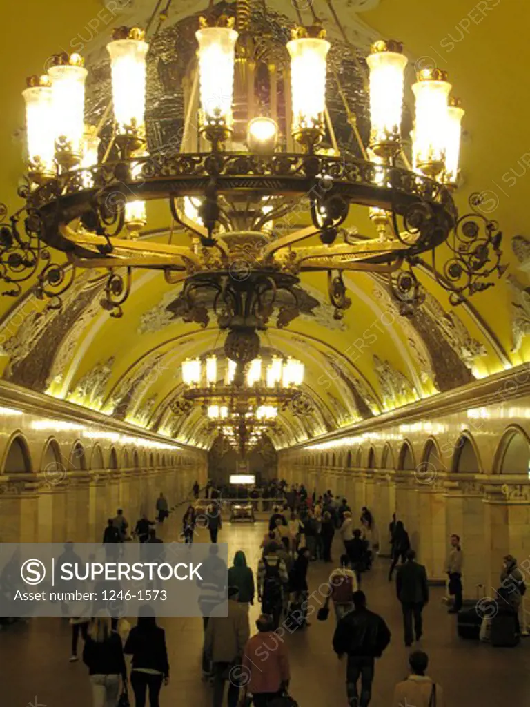 RUSSIA, Moscow: Underground station Komsomolskaja