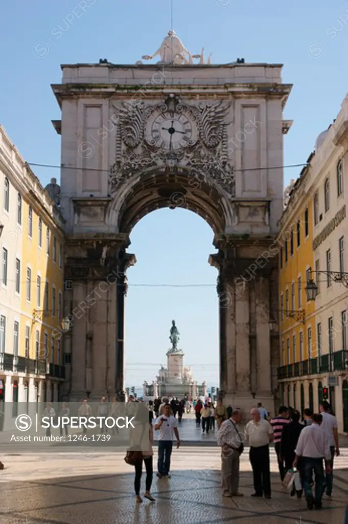 PORTUGAL, Lisbon: Triumphal arch on the Rua Augusta