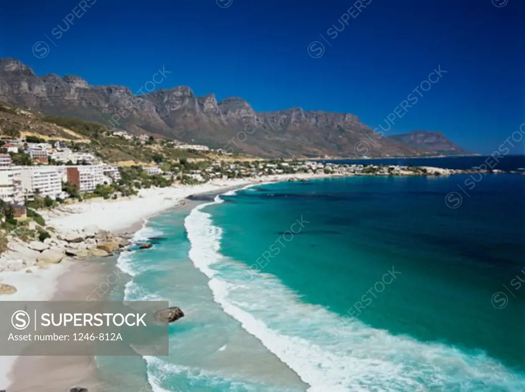 Aerial view of the coast, Cape Town, South Africa