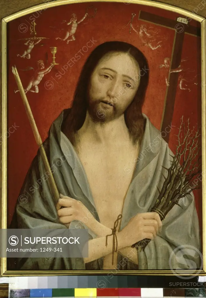 Man Of Sorrows Jan Mostaert (ca.1475-1555/Netherlandish) Oil on wood Pushkin Museum of Fine Arts, Moscow 