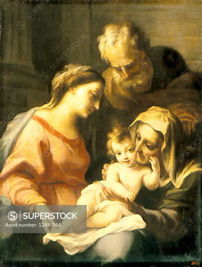 The Holy Family by Lucas Giordano, 1634-1705, Ukraine, Sevastopol, Sevastopol Art Museum