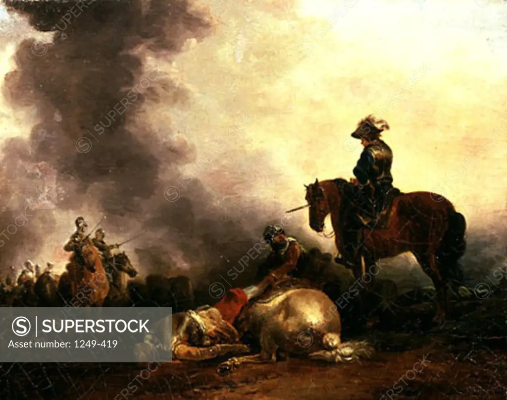 After the Battle by Francesco Giuseppe Casanova, 1732-1803, Ukraine, Sevastopol Art Museum