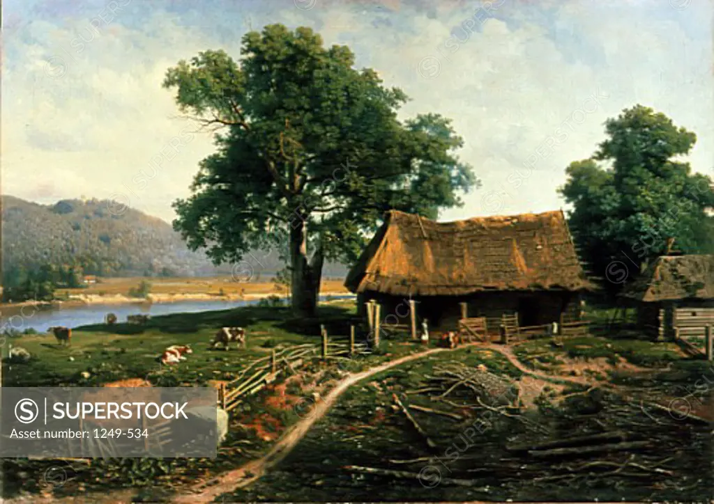 View Of Balaam Island by Michael Klodt v Jurgensburg, 1875, 1832-1902, Russia, Tomsk, Tomsk Regional Arts Museum