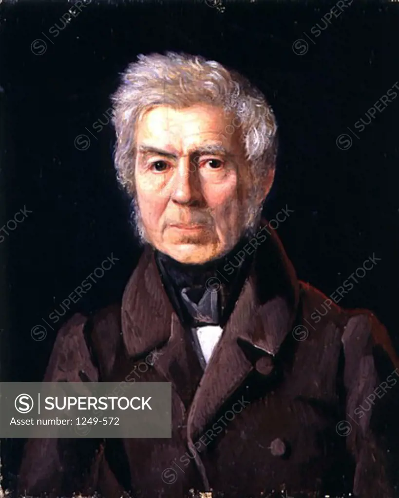 Portrait of A. T. Venetzianov by Sergei K. Zarianko, 1830, 1818-1870, Russia, Ivanovo, Ivanovo Local Museum of Arts