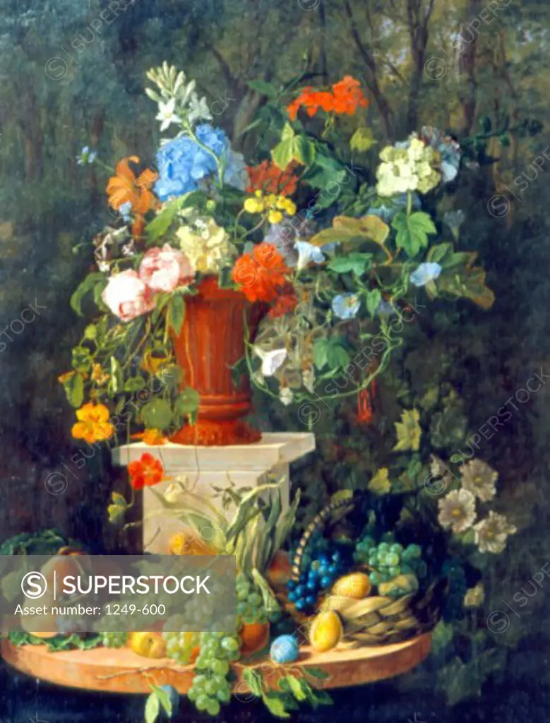 Flowers and Fruits by Vasilij Semenovic Sadovnikov, 1855, 1800-1879, Russia, Tula, Tula Regional Art Museum