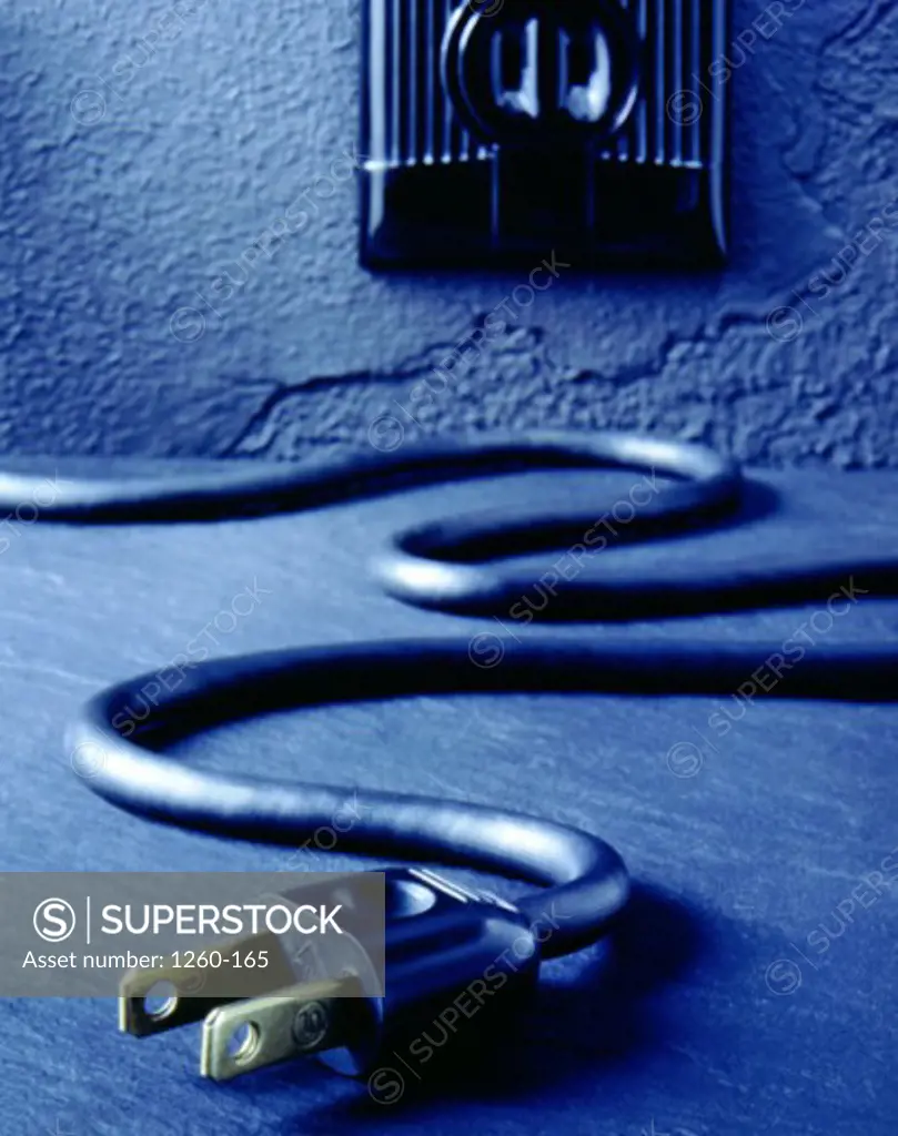 Close-up of a power cable