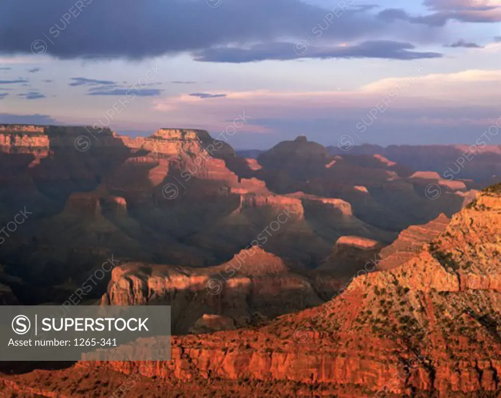 Panoramic view of a canyon, Grand Canyon National Park, Arizona, USA