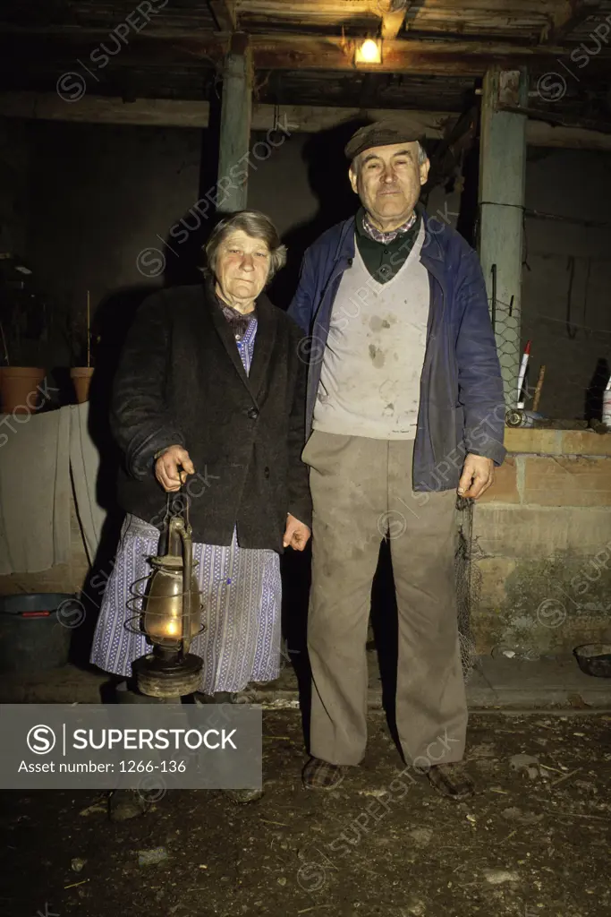 Rural couple in France