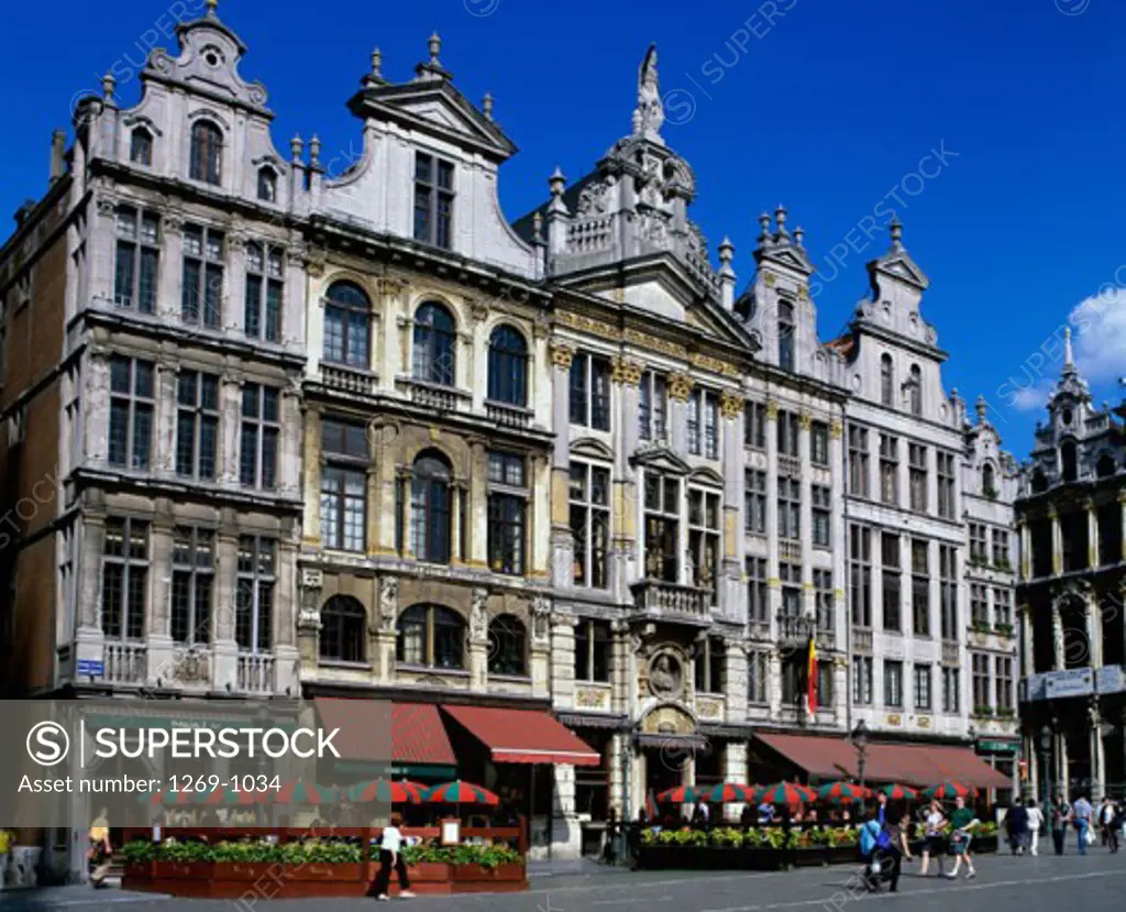 Facade of the Grand Place, Brussels, Belgium