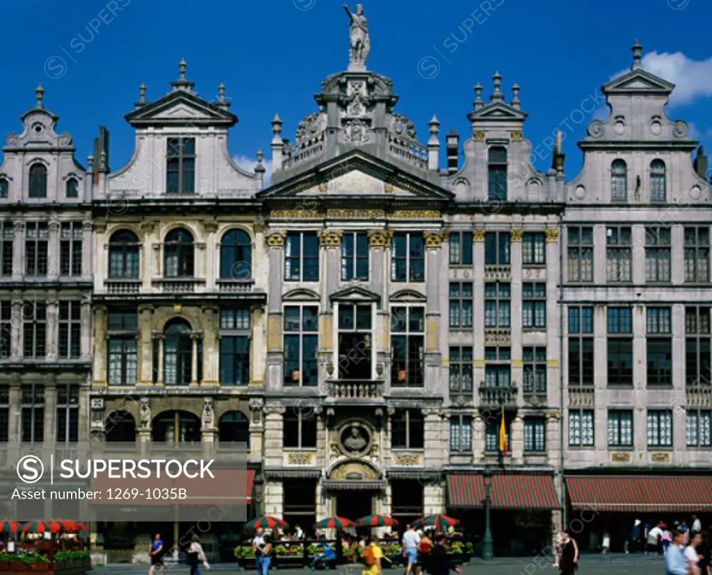 Facade of the Grand Place, Brussels, Belgium