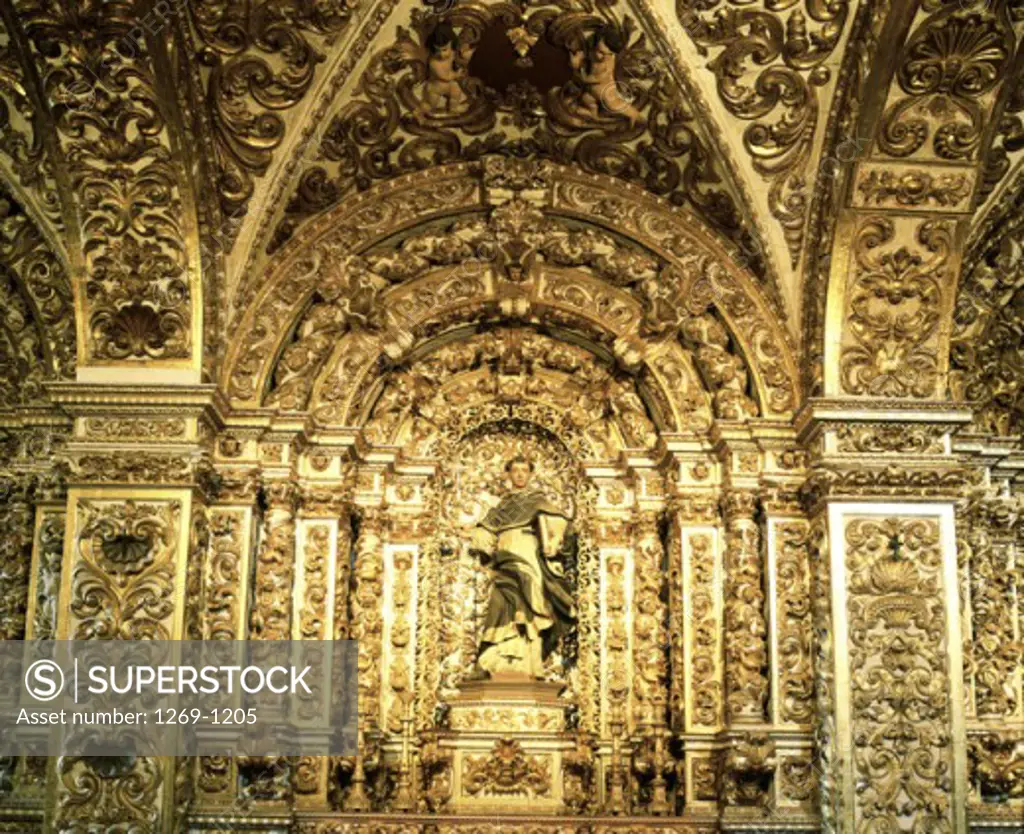 Interior of a church, San Francisco Church, Salvador, Brazil