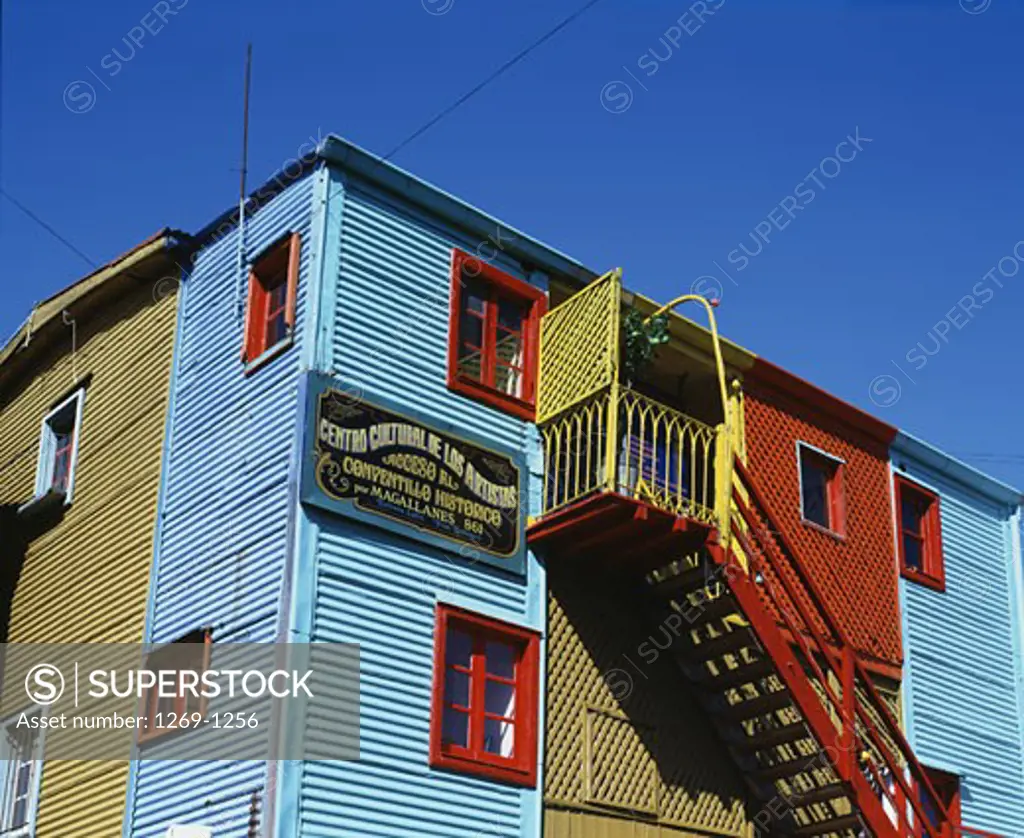 Low angle view of a building, Caminito, Buenos Aires, Argentina