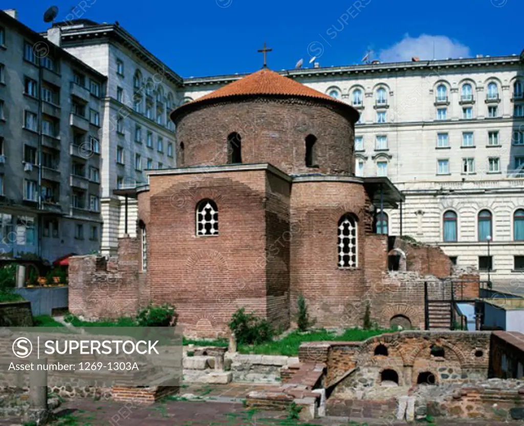 Facade of St. George Church, Sofia, Bulgaria