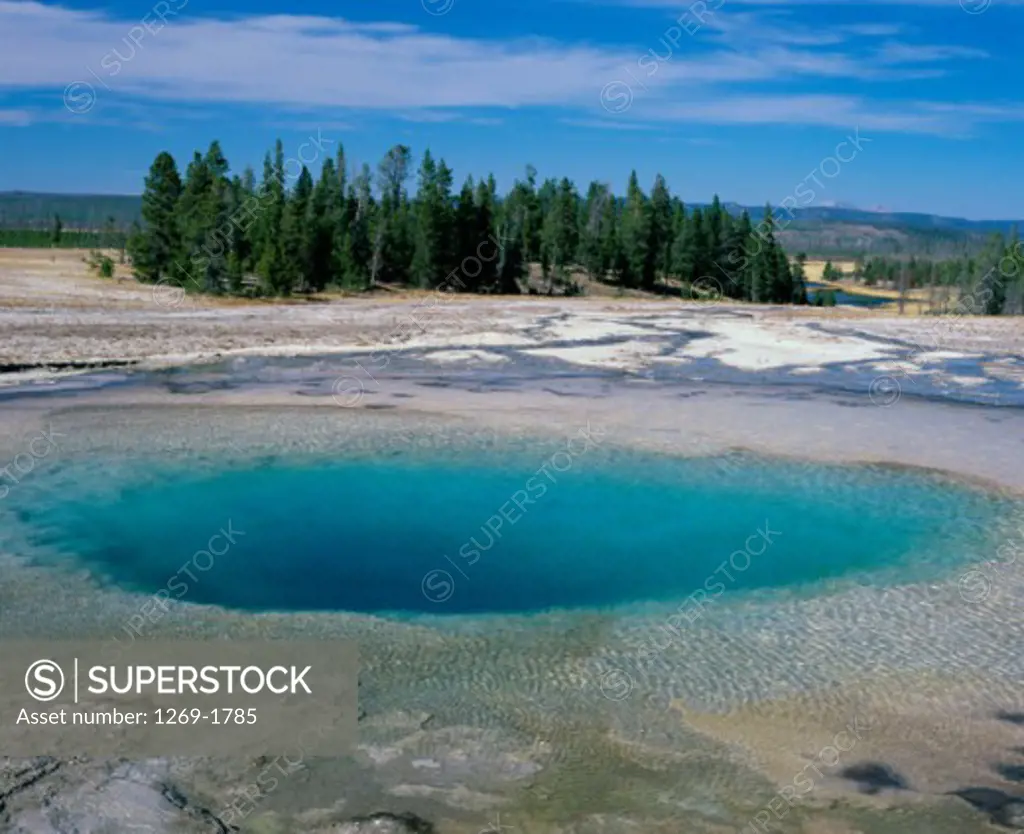 Opal Pool Yellowstone National Park Wyoming USA