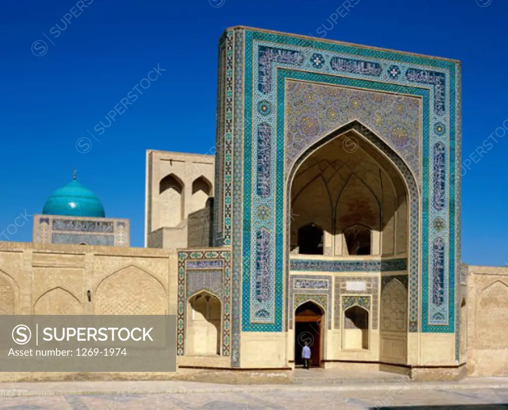 Facade of a mosque, Kalyan Mosque, Bukhara, Uzbekistan