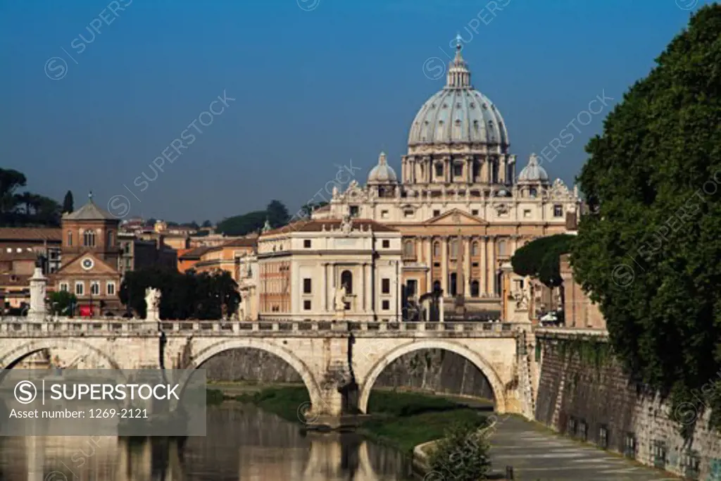 Facade of a basilica, St. Peter's Basilica, Vatican City