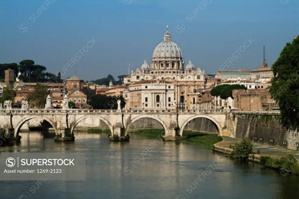 Facade of a basilica, St. Peter's Basilica, Vatican City