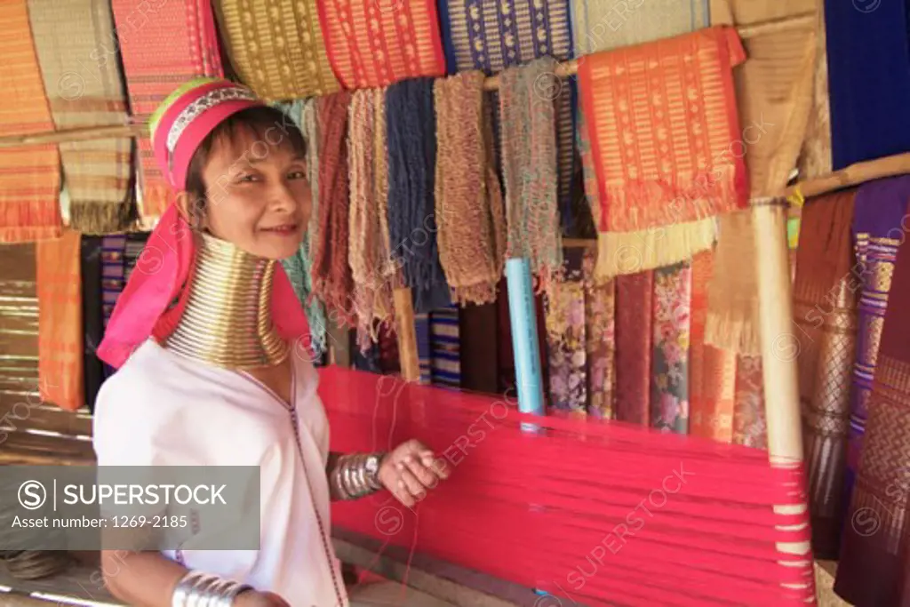 Long Neck Karen Woman Chiang Mai Thailand