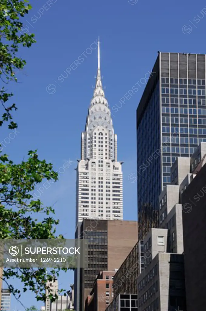 Low angle view of an office building, Chrysler Building, Manhattan, New York City, New York, USA