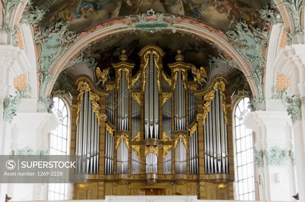 Interior of a cathedral, St. Gallen Cathedral, St. Gallen, Switzerland