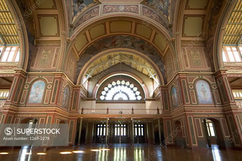 Low angle view of interior of a building, Royal Exhibition Building, Melbourne, Australia