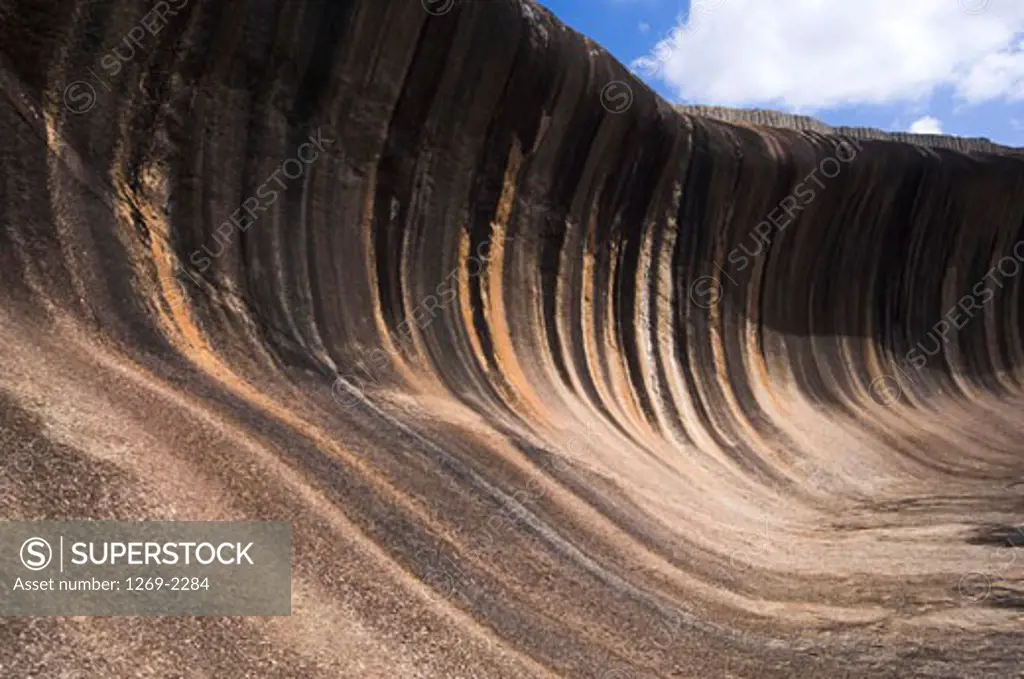 Natural pattern on a rock formation, Wave Rock, Western Australia, Australia