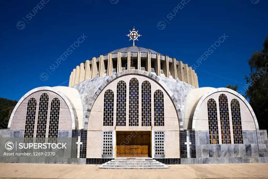 Facade of a new church, Church of St. Mary of Zion, Axum, Ethiopia