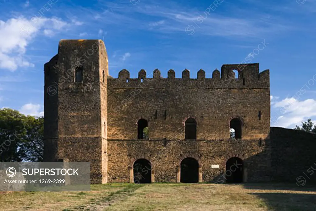 Ruins of a fortress, Iyasu Palace, Fasil Ghebbi, Gondar, Ethiopia