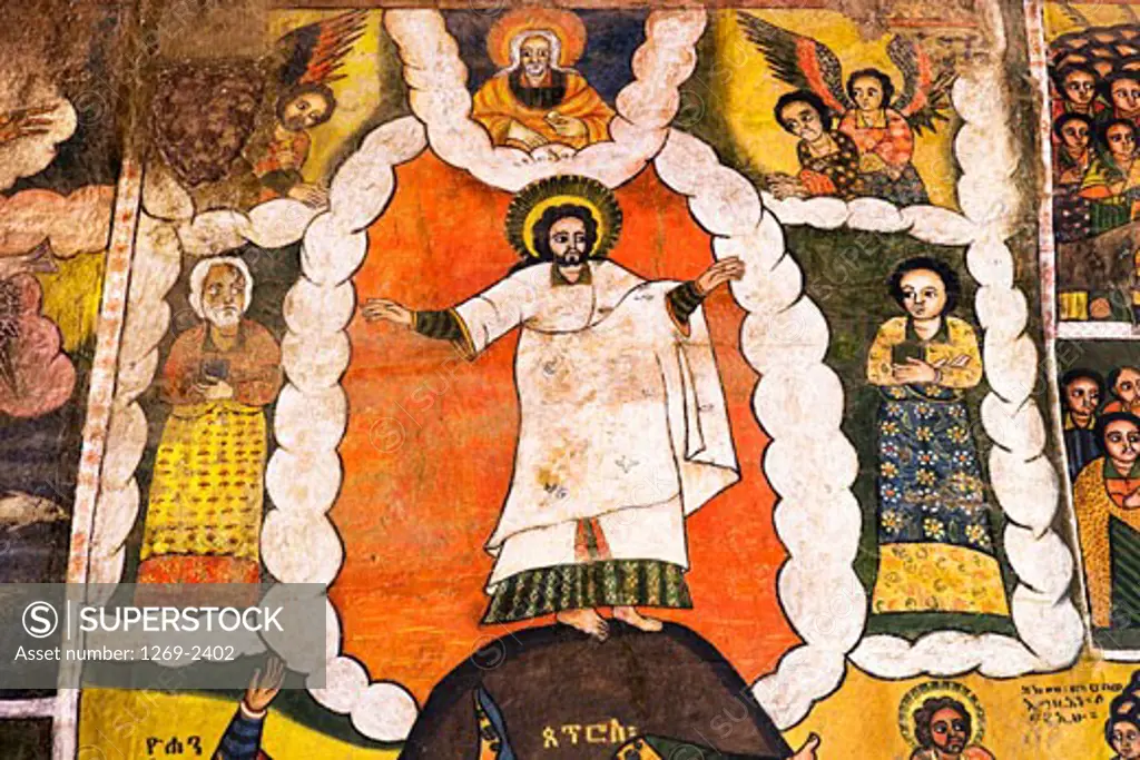 Picture of transfiguration, Debre Berhan Selassie Church, Gondar, Ethiopia