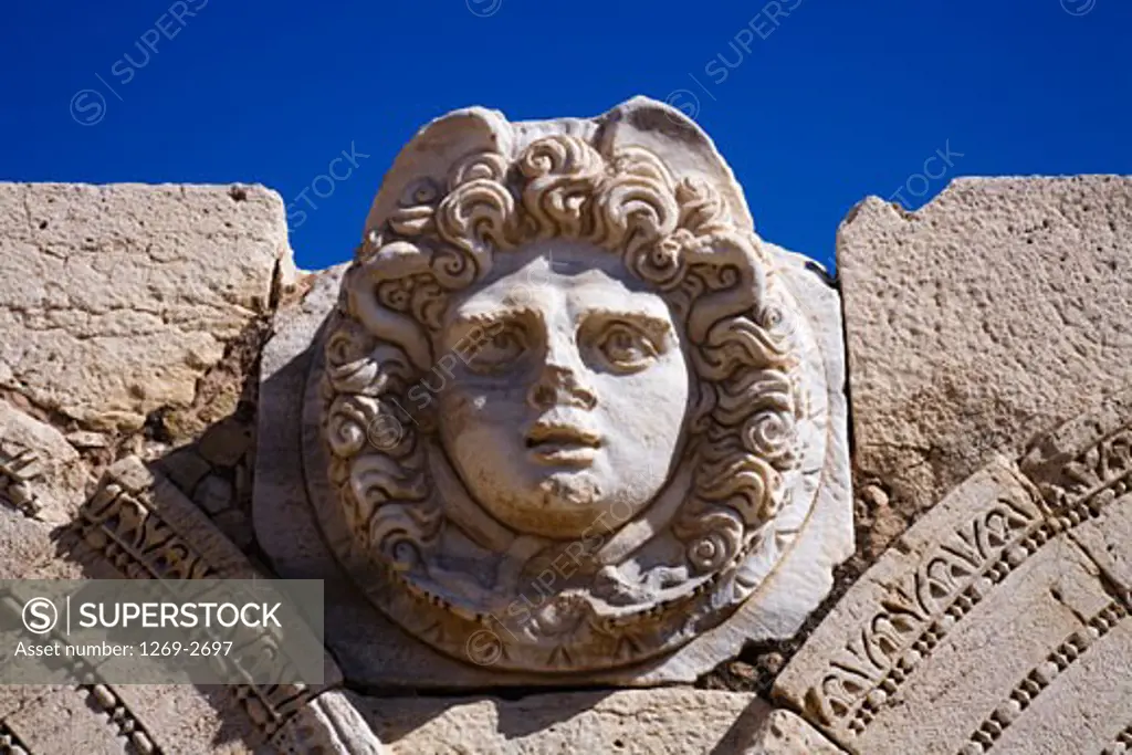 Ruins of a statue, Severan Forum, Leptis Magna, Libya