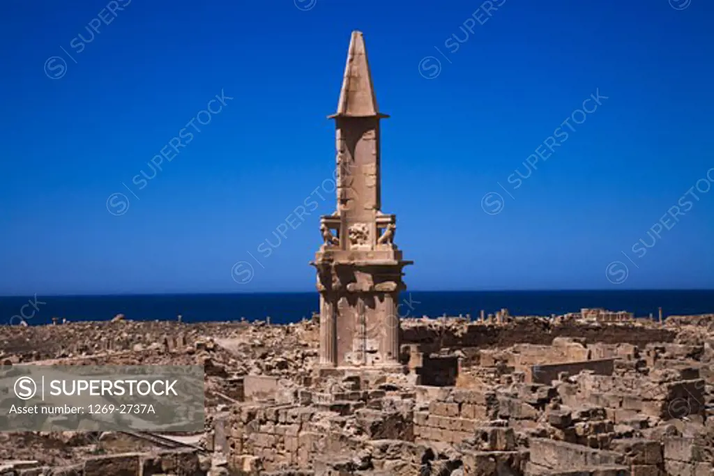 Ruins of an ancient city, Sabratha, Tripolitania, Libya