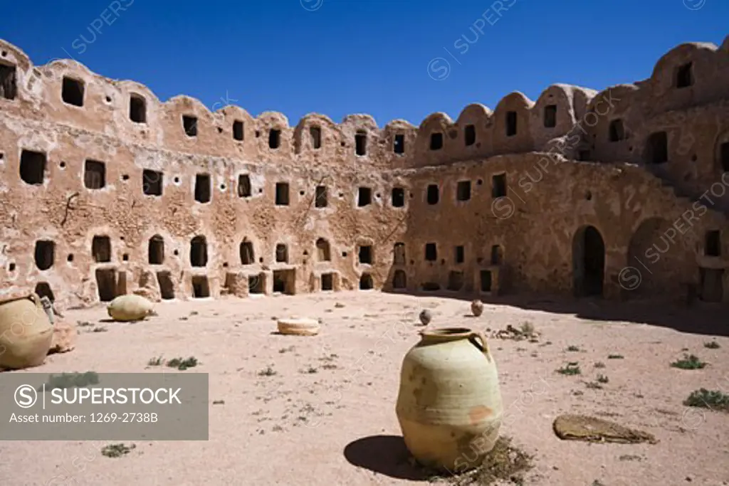 Ruins of a building, Qasr al Hajj, Libya