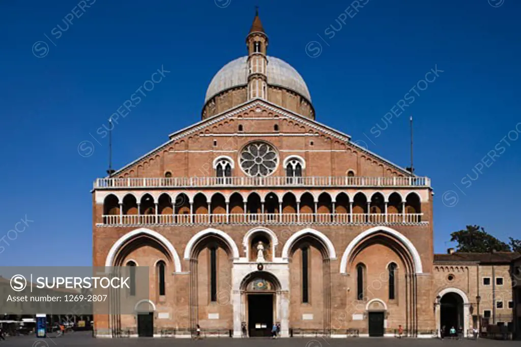 Facade of a basilica, Basilica of Saint Anthony, Padua, Veneto, Italy