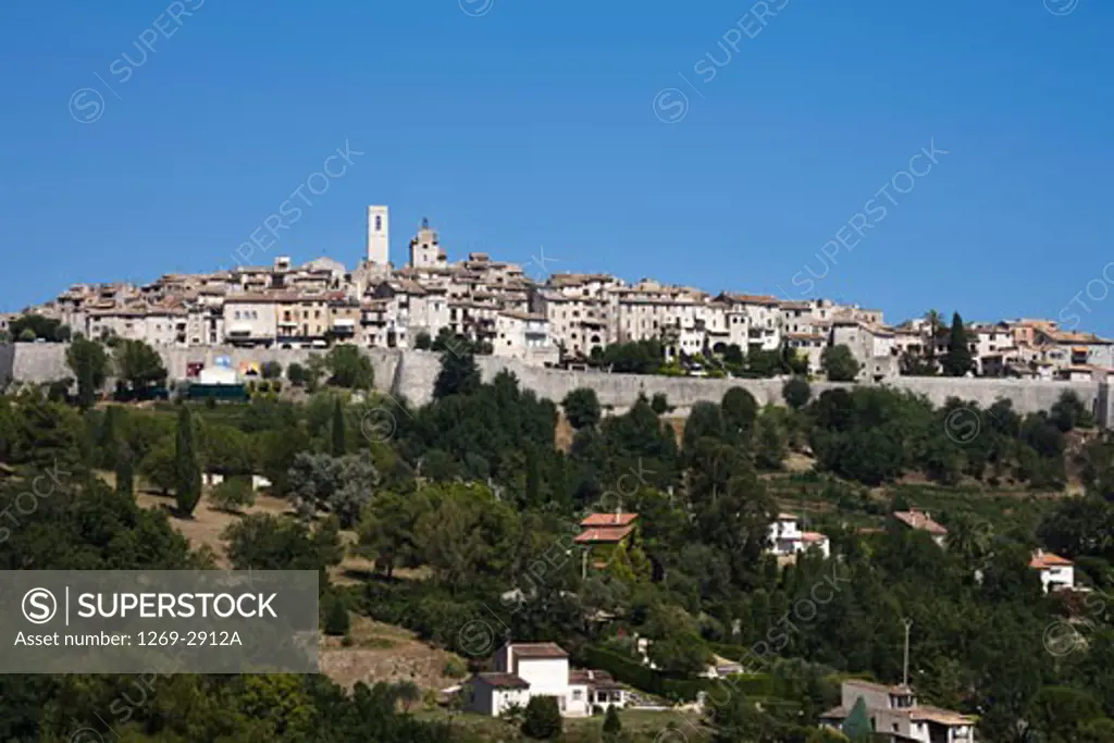Buildings in a town, Saint-Paul-De-Vence, Alpes-Maritimes, Provence-Alpes-Cote d'Azur, France