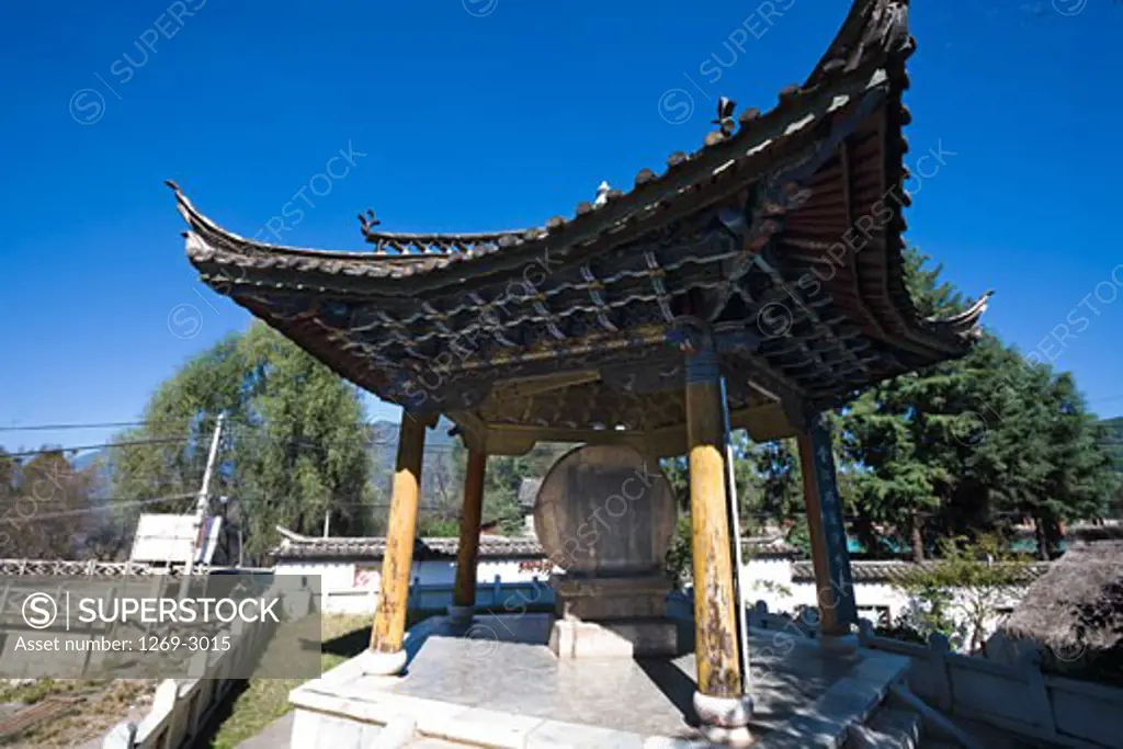 Memorial in a town, Shigu Town, Lijiang, Yunnan Province, China