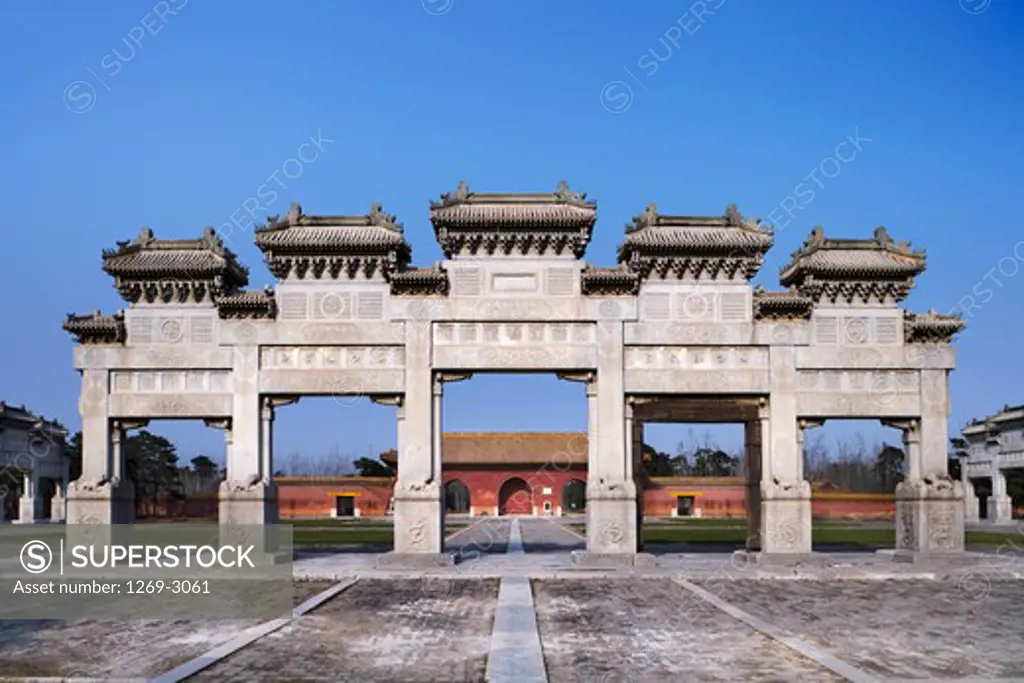 Gateway of a mausoleum, Western Qing Tombs, Hebei Province, China