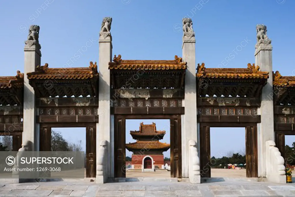 Gateway of a mausoleum, Western Qing Tombs, Hebei Province, China
