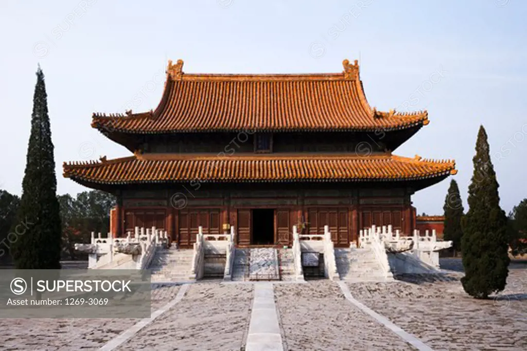 Facade of a mausoleum, Western Qing Tombs, Hebei Province, China
