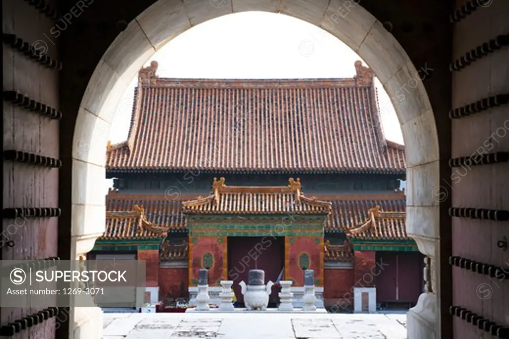 Facade of a mausoleum, Chongling Mausoleum, Western Qing Tombs, Hebei Province, China
