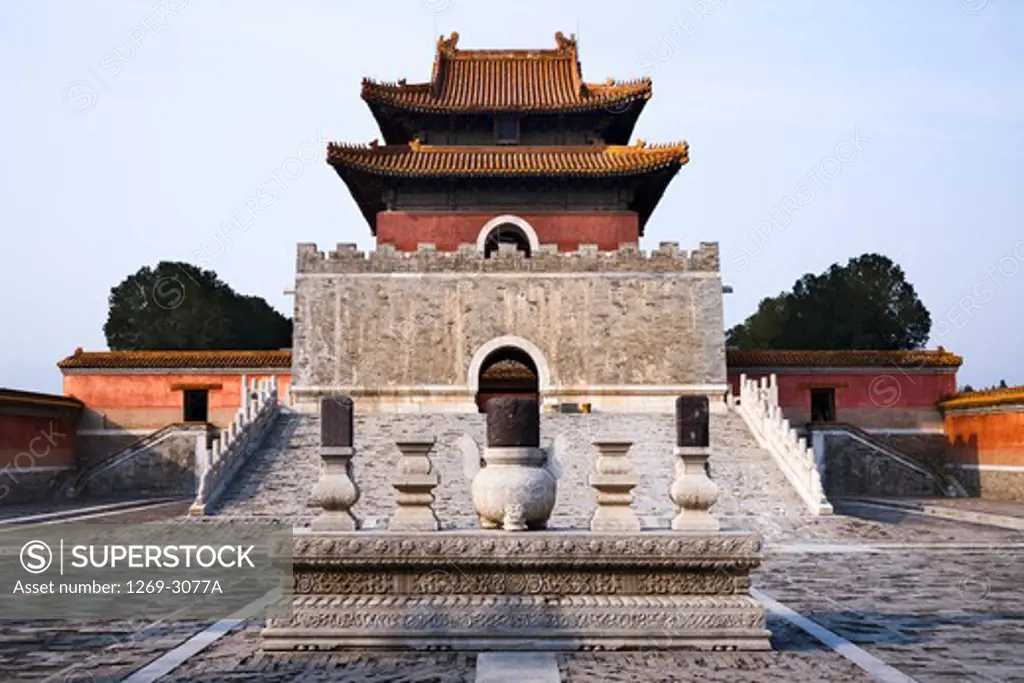 Facade of a mausoleum, Western Qing Tombs, Hebei Province, China