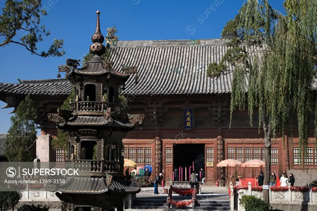 Facade of a temple, Dacheng Hall, Temple Of Confucius, Pingyao, Shanxi Province, China