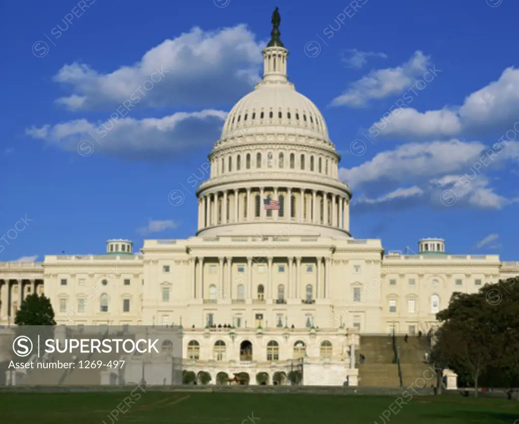 Facade of a government building, Capitol Building, Washington DC, USA