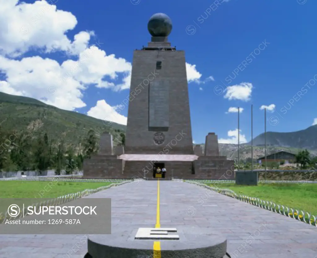 Facade of a monument, Mitad del Mundo, Quito, Ecuador