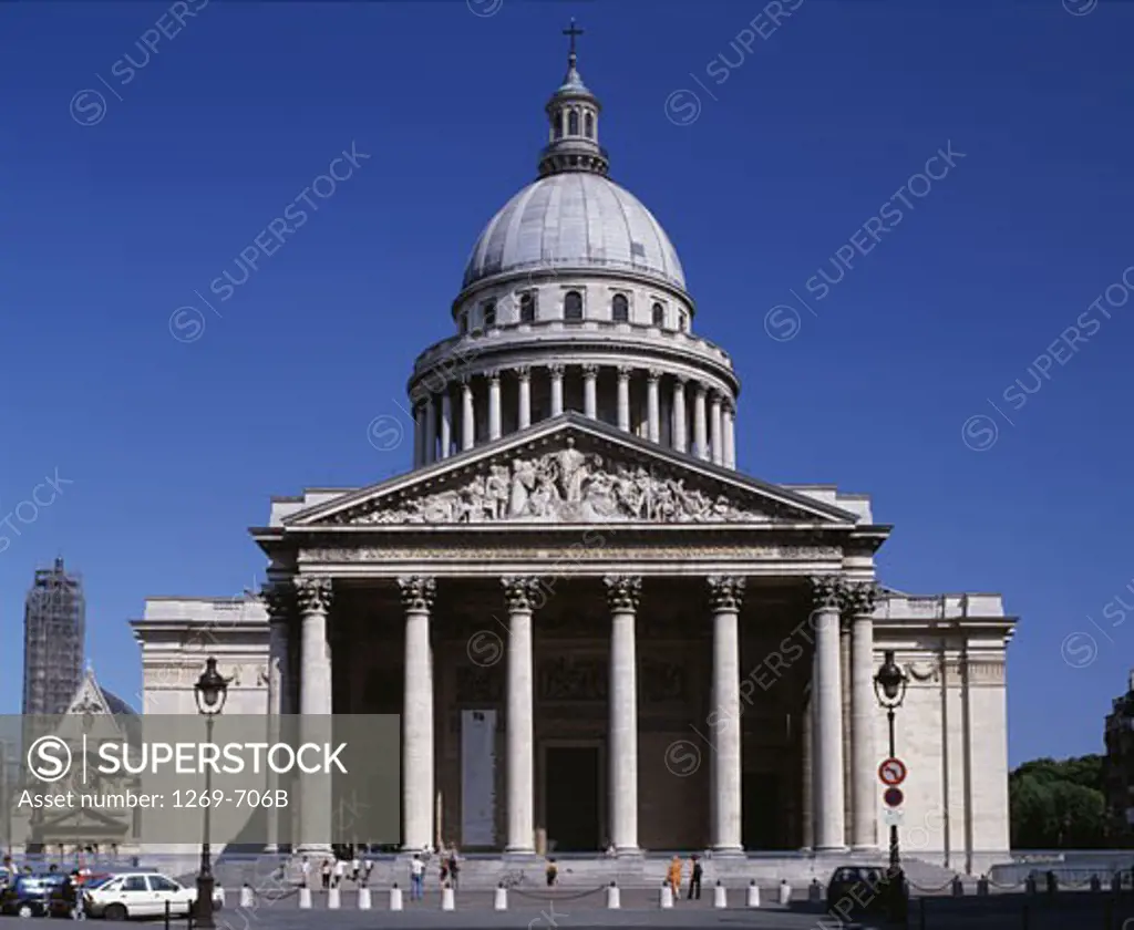 Facade of a building, Pantheon, Paris, France