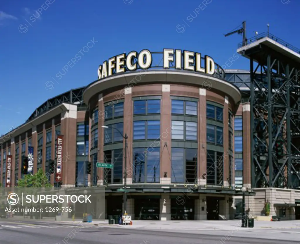 Low angle view of a building, Safeco Field, Seattle, Washington, USA