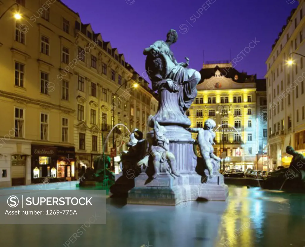 Donnerbrunnen Fountain, Neuer Markt, Vienna, Austria