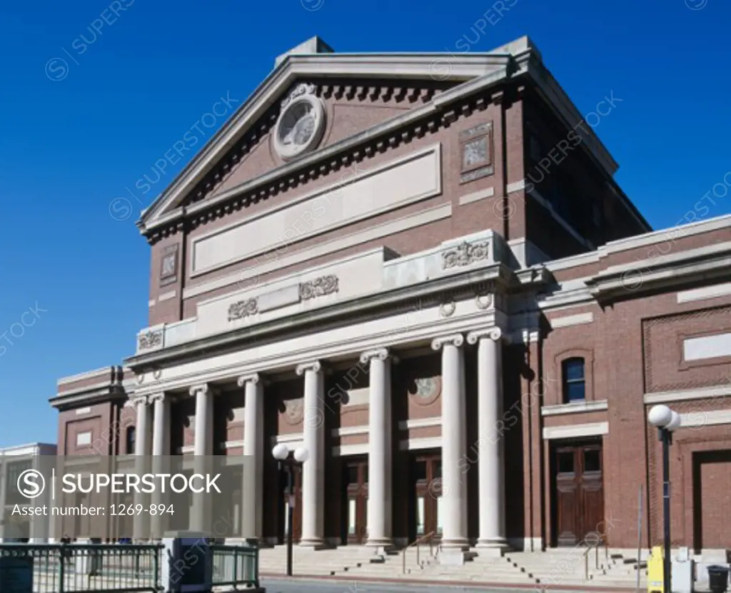 Facade of a concert hall, Symphony Hall, Boston, Massachusetts, USA