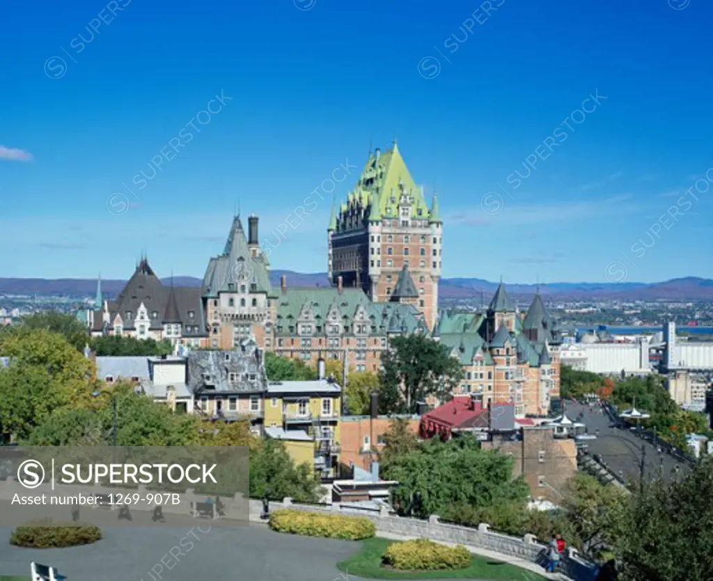 Hotel in a city, Chateau Frontenac Hotel, Quebec City, Quebec, Canada