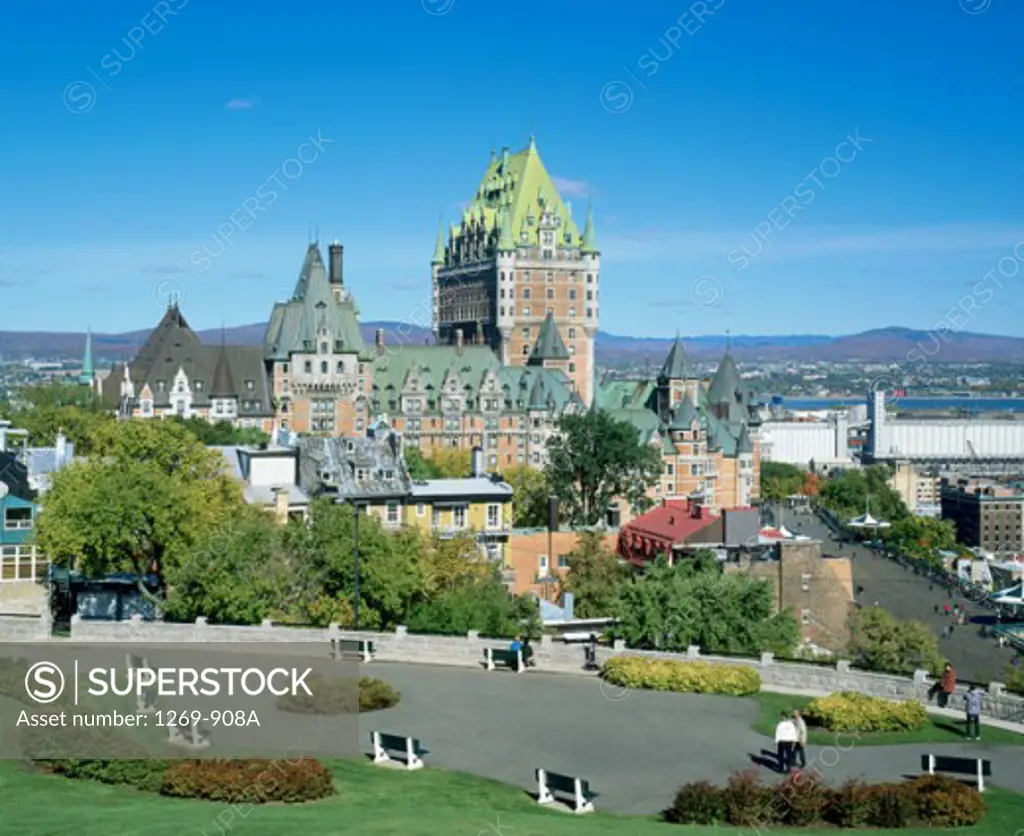 Hotel in a city, Chateau Frontenac Hotel, Quebec City, Quebec, Canada