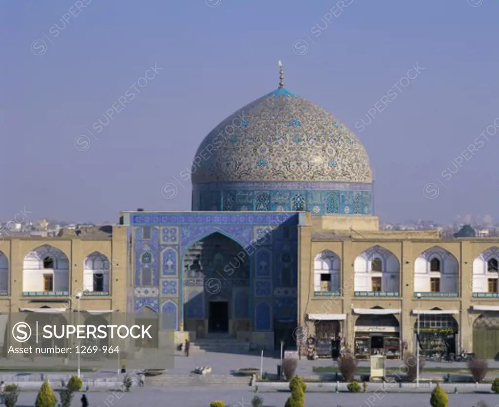 High angle view of a mosque, Sheikh Lotfallah Mosque, Isfahan, Iran